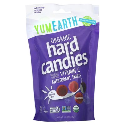 Yumearth, Organic Vitamin C Hard Candies, Antioxidant Fruit, 3.3 oz (93.6 g)