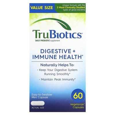 Trubiotyki, trawienie + zdrowie immunologiczne, 60 kapsułek wegetariańskich