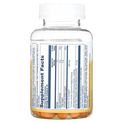 Solaray, kurkumy, naturalne mango, 60 gumzy Solaray, kurkumy, naturalne mango, 60 gumzy