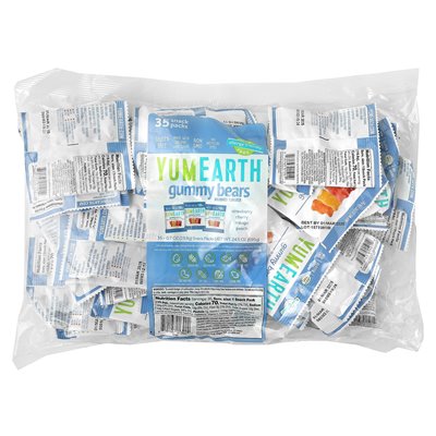 Yumearth, Gummy Bears, Assorted, 35 Snack Packs, 0.7 oz (19.8 g)