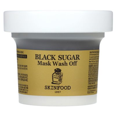 SkinFood, czarna maska cukrowa zmywa się, 4,23 uncji (120 g) SkinFood, czarna maska cukrowa zmywa się, 4,23 uncji (120 g)