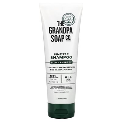 The Grandpa Soap Co., Pine Tar Shampoo, Scalp Therapy, 8 Fl Oz (237 ml)