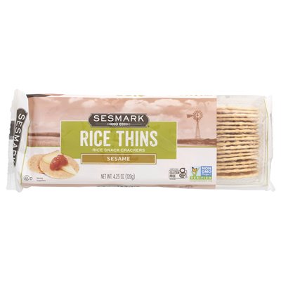 Sesmark, Rice Thins, Reis-Snack-Cracker, Sesam, 4,25 Unzen (120 g)