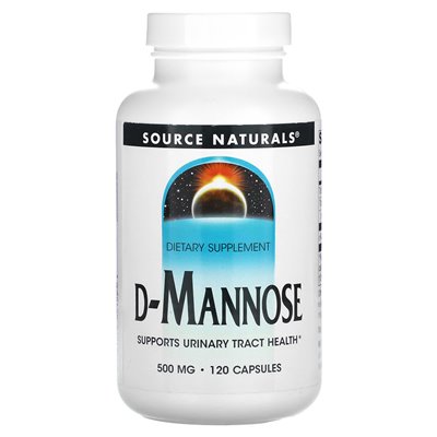 Source Naturals, D-Mannose, 500 mg, 120 Kapseln