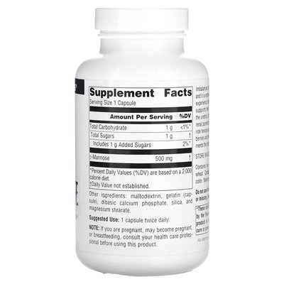 Source Naturals, D-Mannose, 500 mg, 120 Kapseln