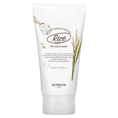 SkinFood, Rice Daily Brightening Scrub Loam, 5,07 Fl Oz (150 ml)