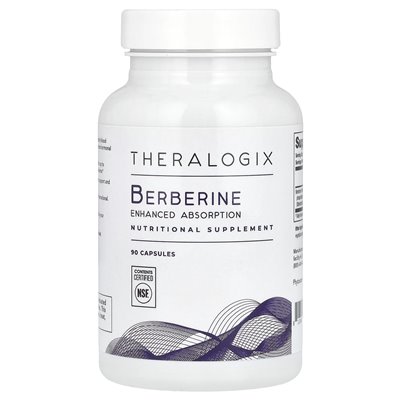 Theralogix, berberyna, wzmocniona wchłanianie, 90 kapsułek