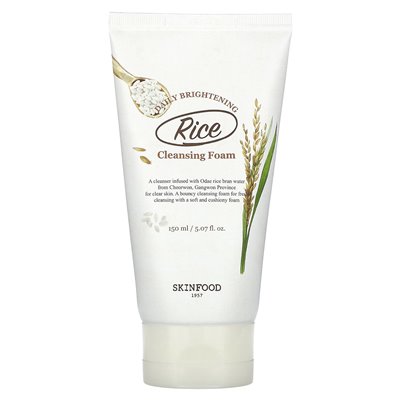 SkinFood, Rice Daily Cleansing Foam, 5.07 Fl Oz (150 ml)