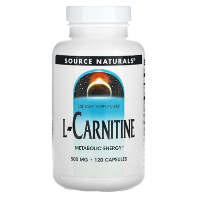 Source Naturals, L-Carnitine, 500mg, 120 Capsules