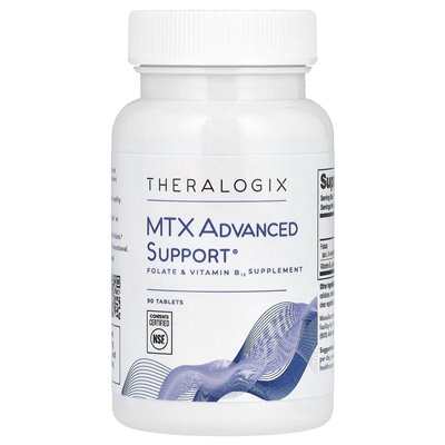 Theralogix, MTX Advanced Support®, Suplement Folian i witaminy B12, 90 tabletek