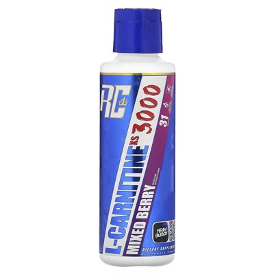 Ronnie Coleman, Vital Edition, L-carnitine XS 3000, mieszane jagodowe, 16 fl oz (473,28 ml)