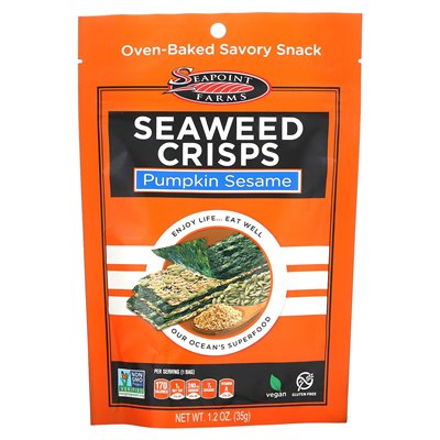 Seapoint Farms, Moved Crisps, Dypkin Sesam, 1,2 uncji (35 g)