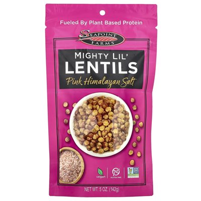 Seapoint Farms, Mighty Lil 'Lentils, Pink Himalajan Salt, 5 uncji (142 g)