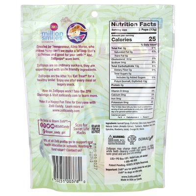 Zolllipops, Original Pure Tooth Candy®, Tropical Fruit Flavors, 3.1 oz