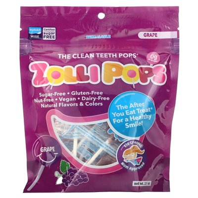 Zolllipops, Saubere Zähne, Trauben, 3,1 oz