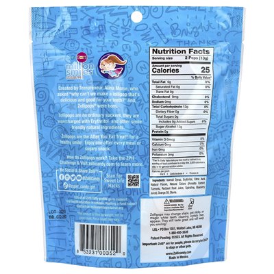 Zollipops, Saubere Zähne, köstliche Fruchtaromen, ca. 14 Stück, 3,1 Unzen (88 G)
