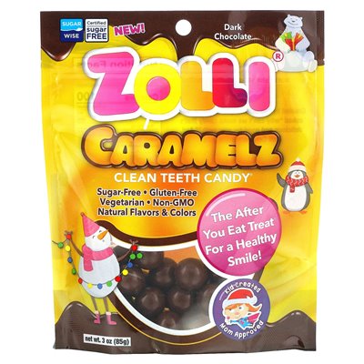 Zollipops, Caramelz, ciemna czekolada, 3 uncje (85 g)
