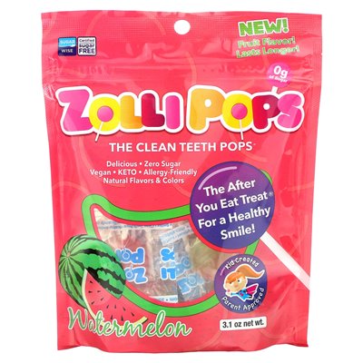 Zollipops, Clean Teeth, Watermelon, 3.1 oz