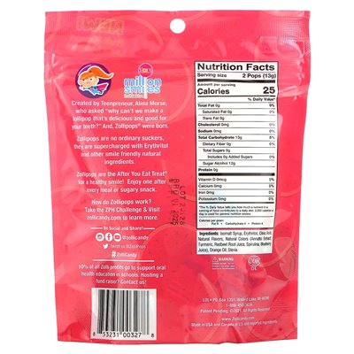Zollipops, Clean Teeth, Watermelon, 3.1 oz