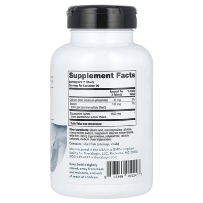 Theralogix, Optiflex-G, siarczan glukozaminy, 180 tabletek