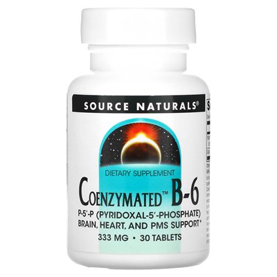 Source Naturals, Konezymowany B-6, 333 mg, 30 tabletek Source Naturals, Konezymowany B-6, 333 mg, 30 tabletek