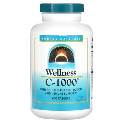 Źródło Naturals, Wellness, C-1000, 200 tabletek Źródło Naturals, Wellness, C-1000, 200 tabletek