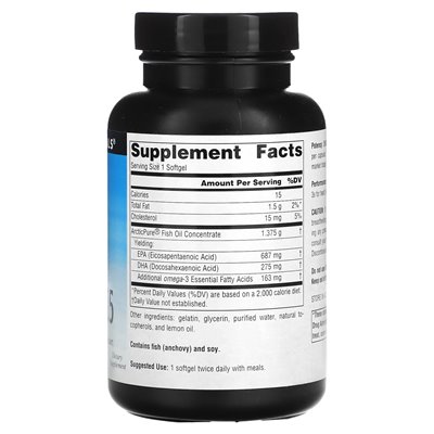 Source Naturals, Arctic Pure, Omega-3-Fischöl, 1125 mg, 60 weiche