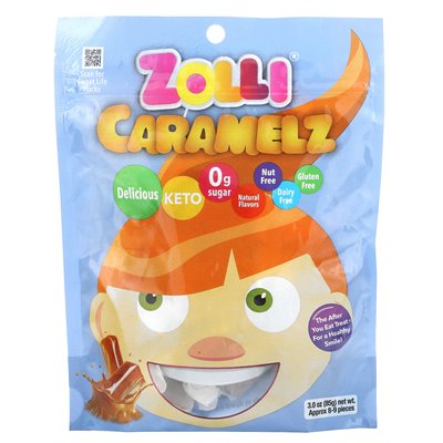 Zollipops, Zolli Caramelz, about 8-9 pieces, 3 ounces (85 g)