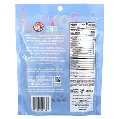 Zollipops, Zolli Caramelz, about 8-9 pieces, 3 ounces (85 g)