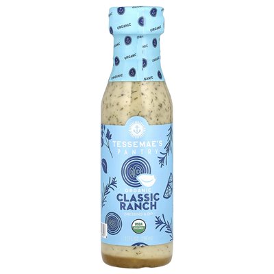 Tessemae's, spiżarnia, sos ekologiczny i dip, klasyczny ranczo, 10 fl oz (296 ml)