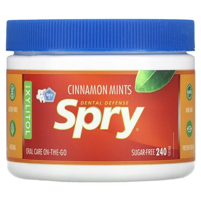 Xlear, Spry, Mints Cinnamon, sugar free, 240 pcs.