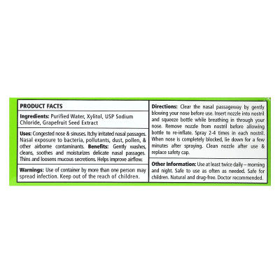 Xlear, Natural Sal fizjot Nasal Spray, 0,75 Fl Oz (22 ml) Xlear, Natural Sal fizjot Nasal Spray, 0,75 Fl Oz (22 ml)