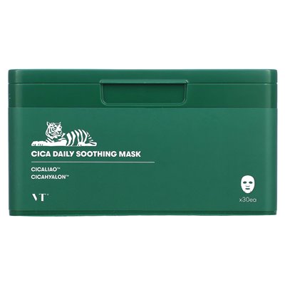 VT Cosmetics, CICA Daily Soothing Beauty Mask, 30 arkuszy, 350 g