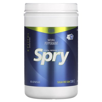Xlear, Spry, guma do żucia, naturalna mięta pieprzowa, bez cukru, 550 sztuk