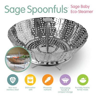 Sage Spoonfuls, Baby, Eco Steamer, 1 liczba Sage Spoonfuls, Baby, Eco Steamer, 1 liczba