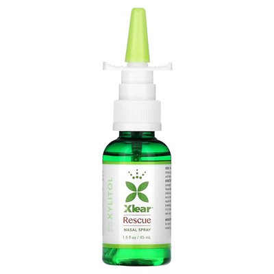 Xlear, ratunkowy spray nosowy z ksylitolem, szybka ulga, 1,5 fl un (45 ml)