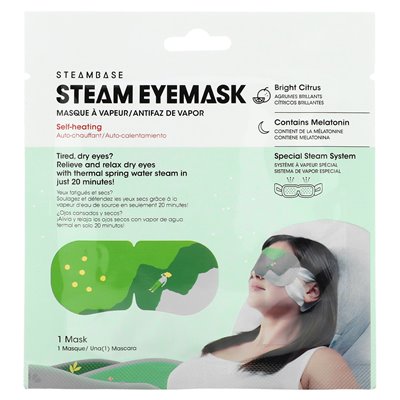Steam Base, Dampf-Augenmaske, Bright Citrus, 1 Augenmaske