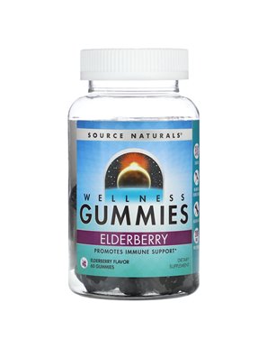 Source Naturals, Wellness Gummies, Borówka Brusznica, 60 Gummies