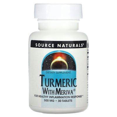 Source Naturals, Turmeric with Meriva, 500mg, 30 Tablets