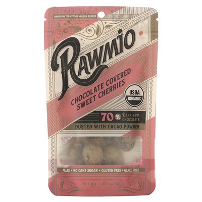 Rawmio, Sweet Chocolate Cherries, 70% Dark Raw Chocolate, 2 oz (56.7 g)