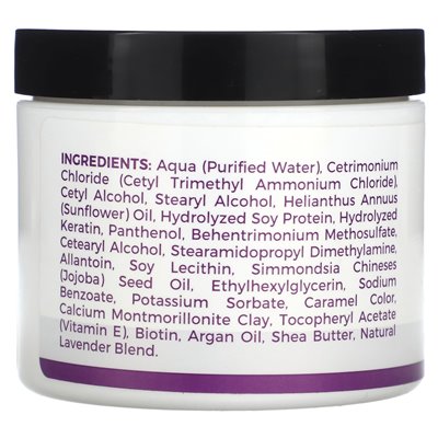 Zion Health, Adama, Keratin Overnight Hair Mask, Natural Lavender, 4 fl oz (120 ml) Zion Health, Adama, Keratin Overnight Hair Mask, Natural Lavender, 4 fl oz (120 ml)