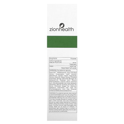 Zion Health, Terminator trądziku, 1 Fl Oz (30 ml) Zion Health, Terminator trądziku, 1 Fl Oz (30 ml)