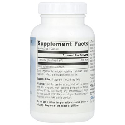 Source Naturals, Serene Science®, L-Theanine, 200 mg, 120 kapsułek
