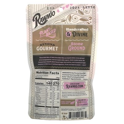 Rawmio, Keto-Schokoladenherzen, 72 % Rohkakao, 2 Unzen (56,7 g)