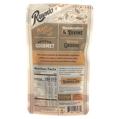 Rawmio, czekoladowe kiełki orzechowe, 2 uncje (56,7 g)