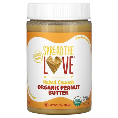 Spread the Love, Bio-Erdnussbutter, Naked Crunch, 16 oz (454 g)