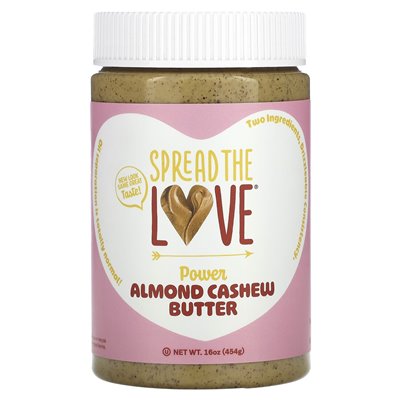 Spread the Love, Power Butter, Almond Cashew, 16 oz (454 g)