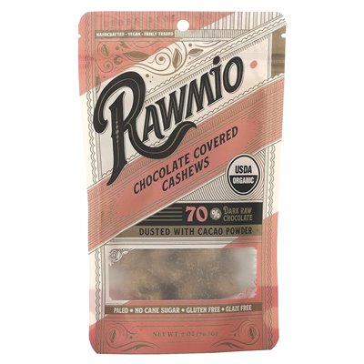 Rawmio, Chocolate Cashew, 70% Dark Raw Chocolate, 2 oz (56.7 g)