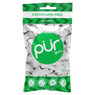 The Pur Company, Kaugummi, Grüne Minze, 55 Stück, 2,72 oz (77 g)
