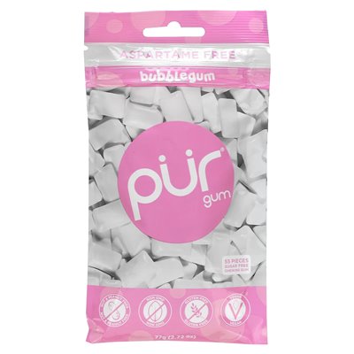 The Pur Company, Guma do żucia, bubblebum, 55 sztuk, 2,72 uncji (77 g)